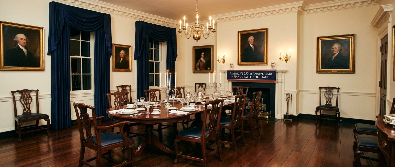 Classical mahogany extension dining table showcasing traditional craftsmanship