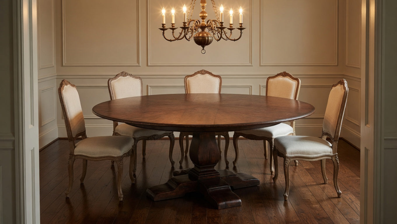 Are round antique tables really round?