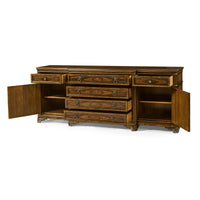 English Traditional Sideboard with Brass Inlay