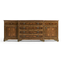 English Traditional Sideboard with Brass Inlay