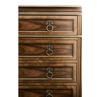 English Traditional Sideboard with Brass Inlay