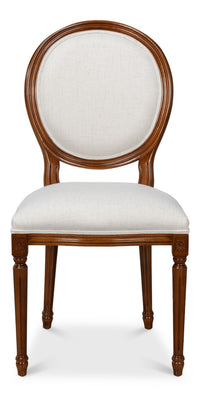 Louis XVI Dining Chairs with Oval Backs in Walnut, Sets of 2 - view 2