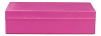 Pink Leather Box, Set of 2