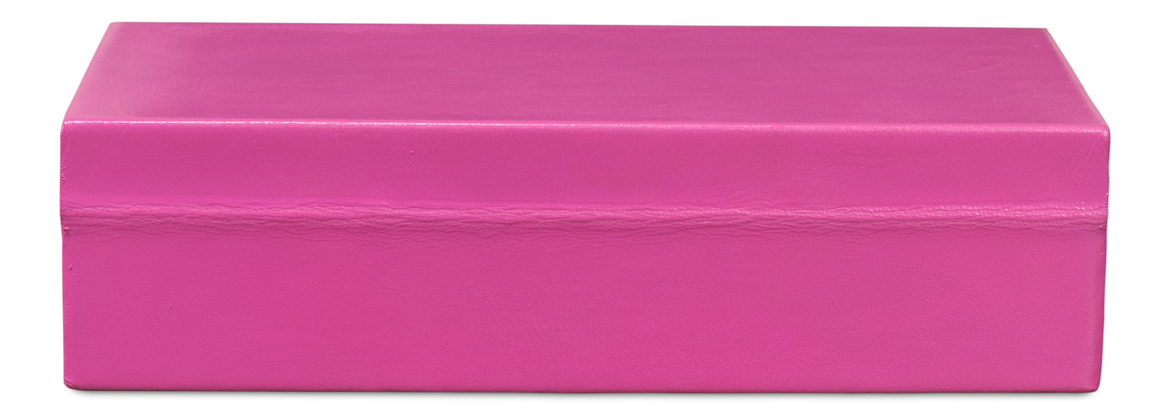 Pink Leather Box, Set of 2