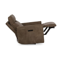 Zero Gravity Leather Power Recliner in Toffee, alternate view