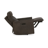 Zero Gravity Leather Power Recliner in Dark Brown, alternate view