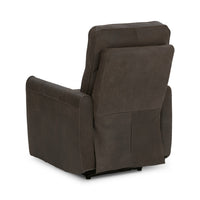 Zero Gravity Leather Power Recliner in Dark Brown, alternate view