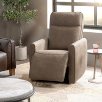 Zero Gravity Leather Power Recliner in Toffee, alternate view