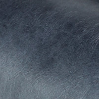 Ocean Blue leather upholstery close-up showing its grain and mottled color