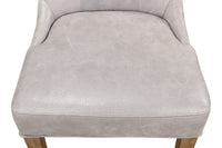 Tufted Dining Chairs in Gray Leather, Sets of 2 - view 8
