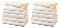 Ivory Book Set in Shagreen-Embossed Leather, Set of 12