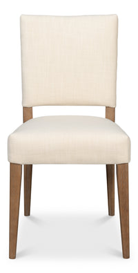 Parsons Dining Chairs in Beige with Medium Brown Legs, Sets of 2 - view 2