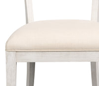 Swedish Klismos Cane Back Dining Chairs in White, Sets of 2 - view 8