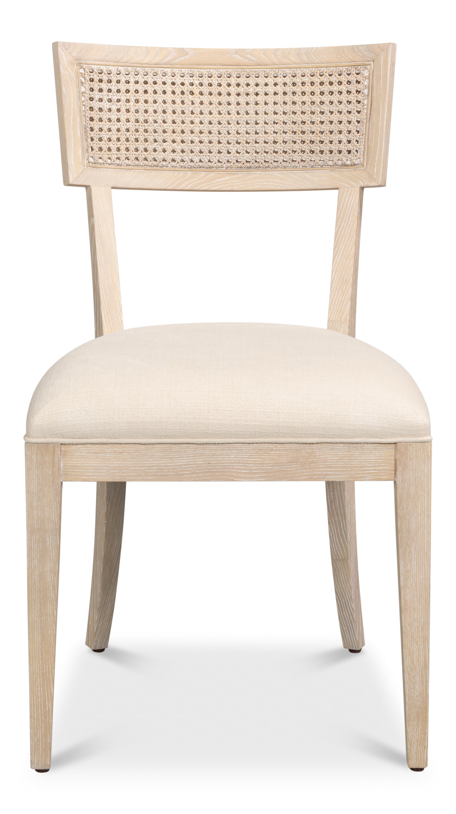 Swedish Klismos Cane Back Dining Chairs, Bleached Oak, Sets of 2 - view 2