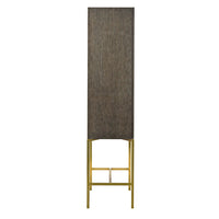 Midnight Oak China Cabinet with Glass Shelves