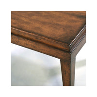 Small Country Wood Coffee Table with Shelf, view 2