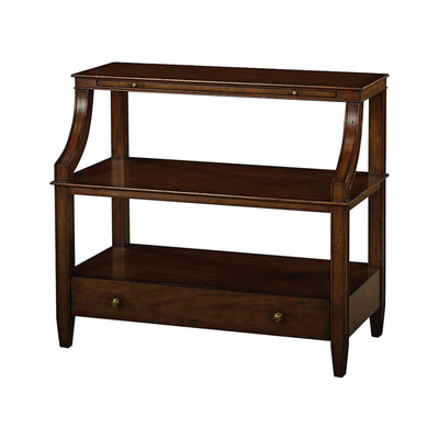Country Accent Table with Storage