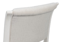 Klismos Dining Chairs in White with Cream Seats, Sets of 2 - view 7
