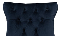 Tufted Velvet Dining Chairs in Navy Blue, Sets of 2 - view 7