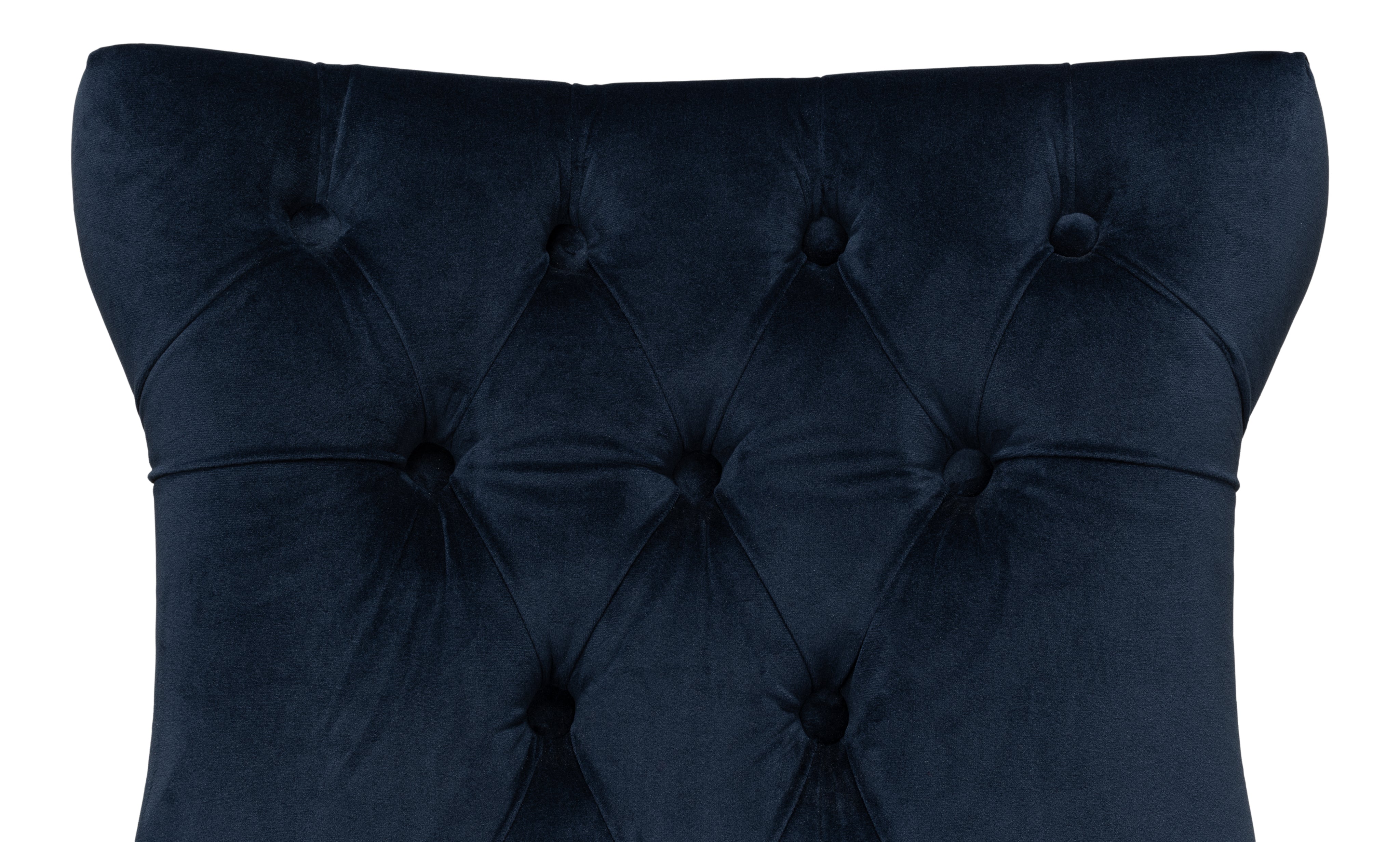 Tufted Velvet Dining Chairs in Navy Blue, Sets of 2 - view 7