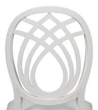 Neoclassical Dining Chairs with Ribbon Backs in White, Sets of 2 - view 7