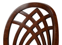 Neoclassical Dining Chairs, Ribbon Backs in Walnut, Sets of 2 - view 9