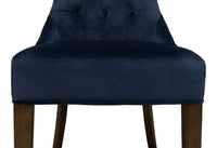 Tufted Velvet Dining Chairs in Navy Blue, Sets of 2 - view 6