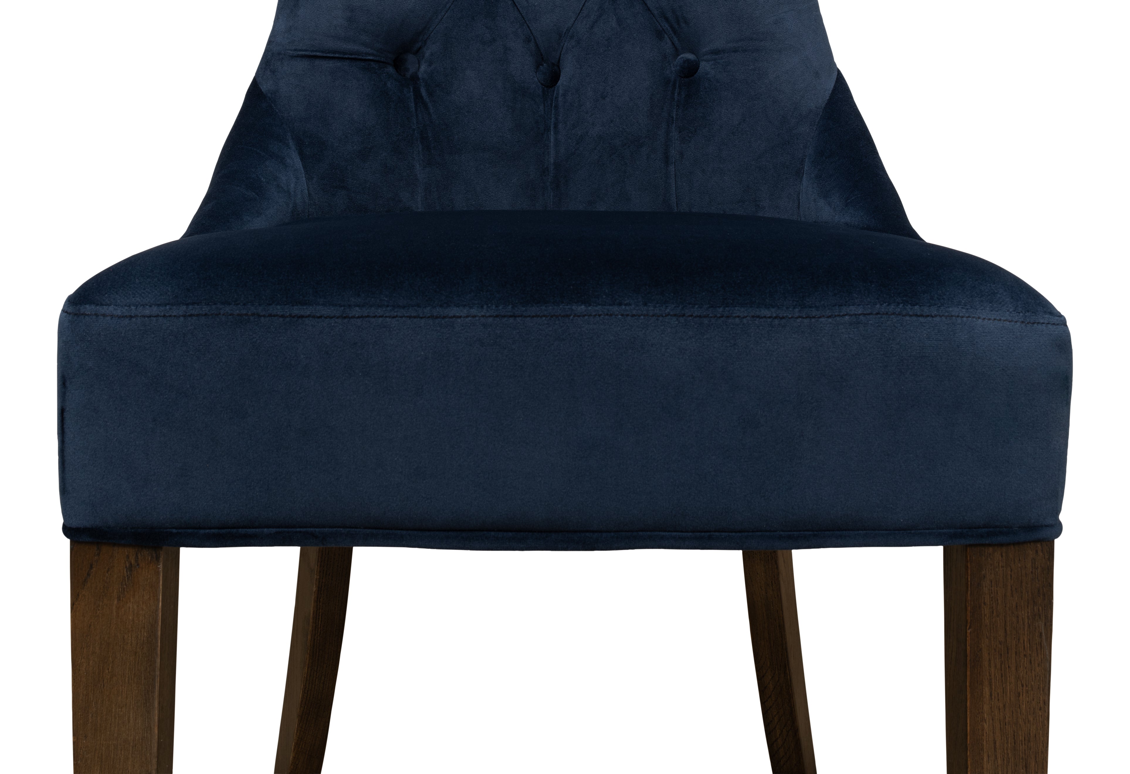 Tufted Velvet Dining Chairs in Navy Blue, Sets of 2 - view 6