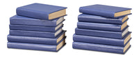 Blue Book Set in Shagreen-Embossed Leather, Set of 12