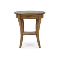Rustic European Round Side Table
