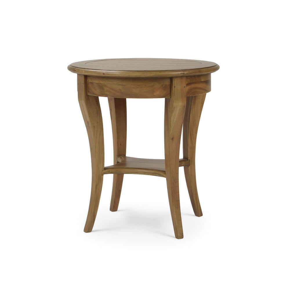Rustic European Round Side Table