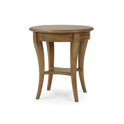 Rustic European Round Side Table
