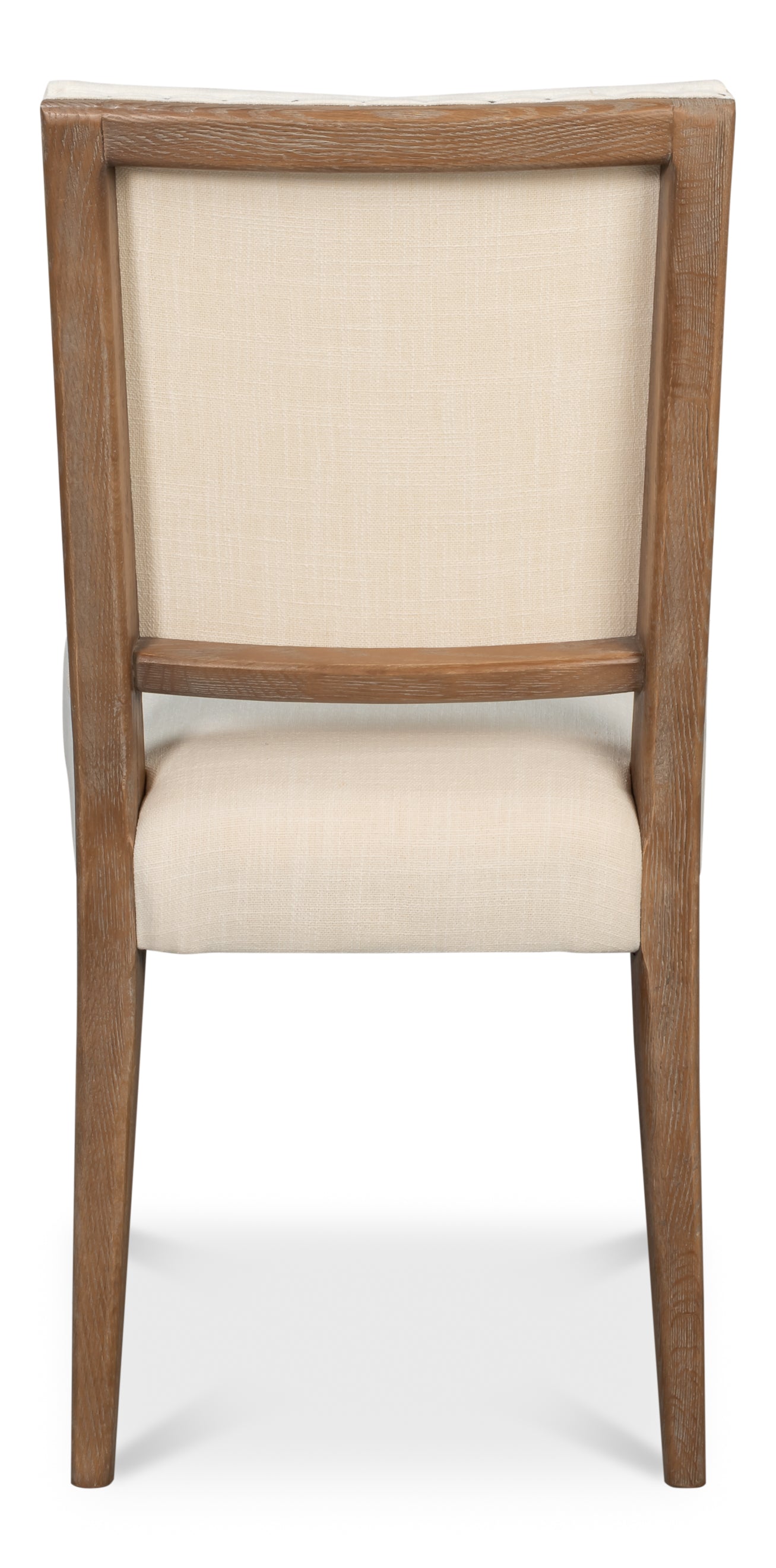 Parsons Dining Chairs in Beige with Medium Brown Legs, Sets of 2 - view 4