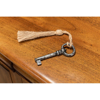 Traditional Walnut Sideboard Cabinet – Paneled Doors and Tassel Pulls - additional view