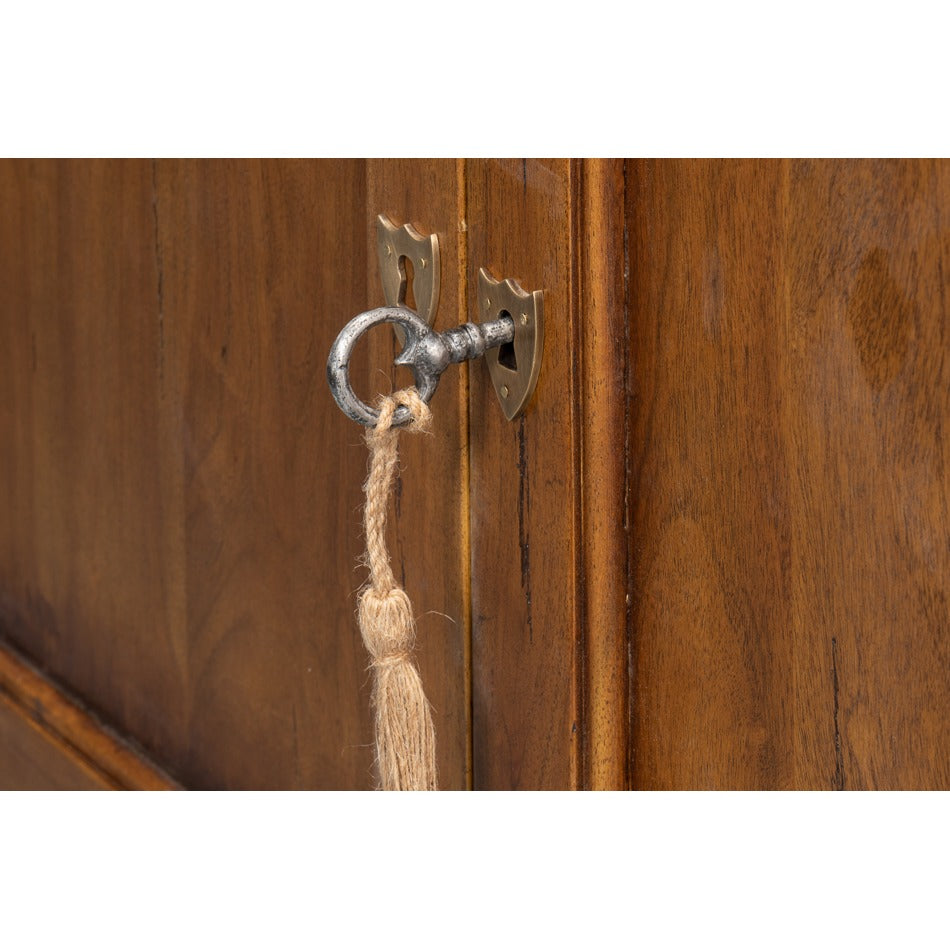 Traditional Walnut Credenza – Fruitwood Finish, Fluted Stile - additional view