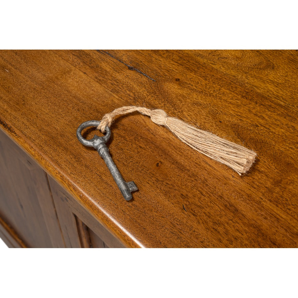 Traditional Walnut Credenza – Fruitwood Finish, Fluted Stile - additional view