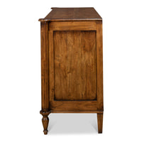 Traditional Walnut Chest of Drawers – Faux Keyhole Escutcheons - additional view