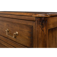 Traditional Walnut Chest of Drawers – Faux Keyhole Escutcheons - additional view