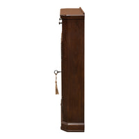 Traditional Hall Cabinet, Walnut – Paneled Doors - additional view