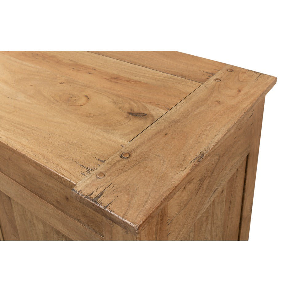 Traditional Credenza, 79" - Driftwood Four-Door - additional view