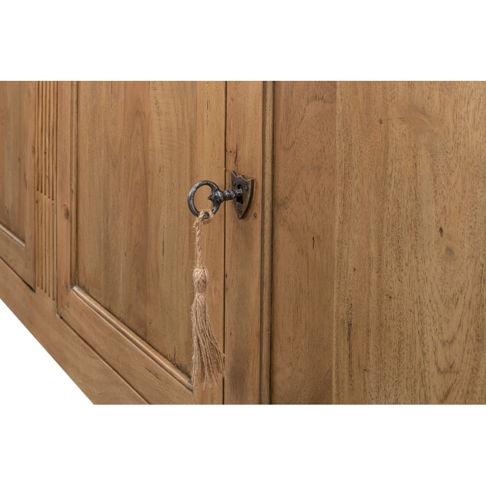Traditional Credenza, 79" - Driftwood Four-Door - additional view