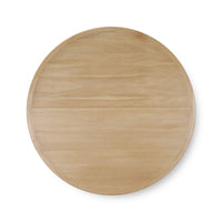 Mid Century Modern Round Dining Table - Fruitwood Finish