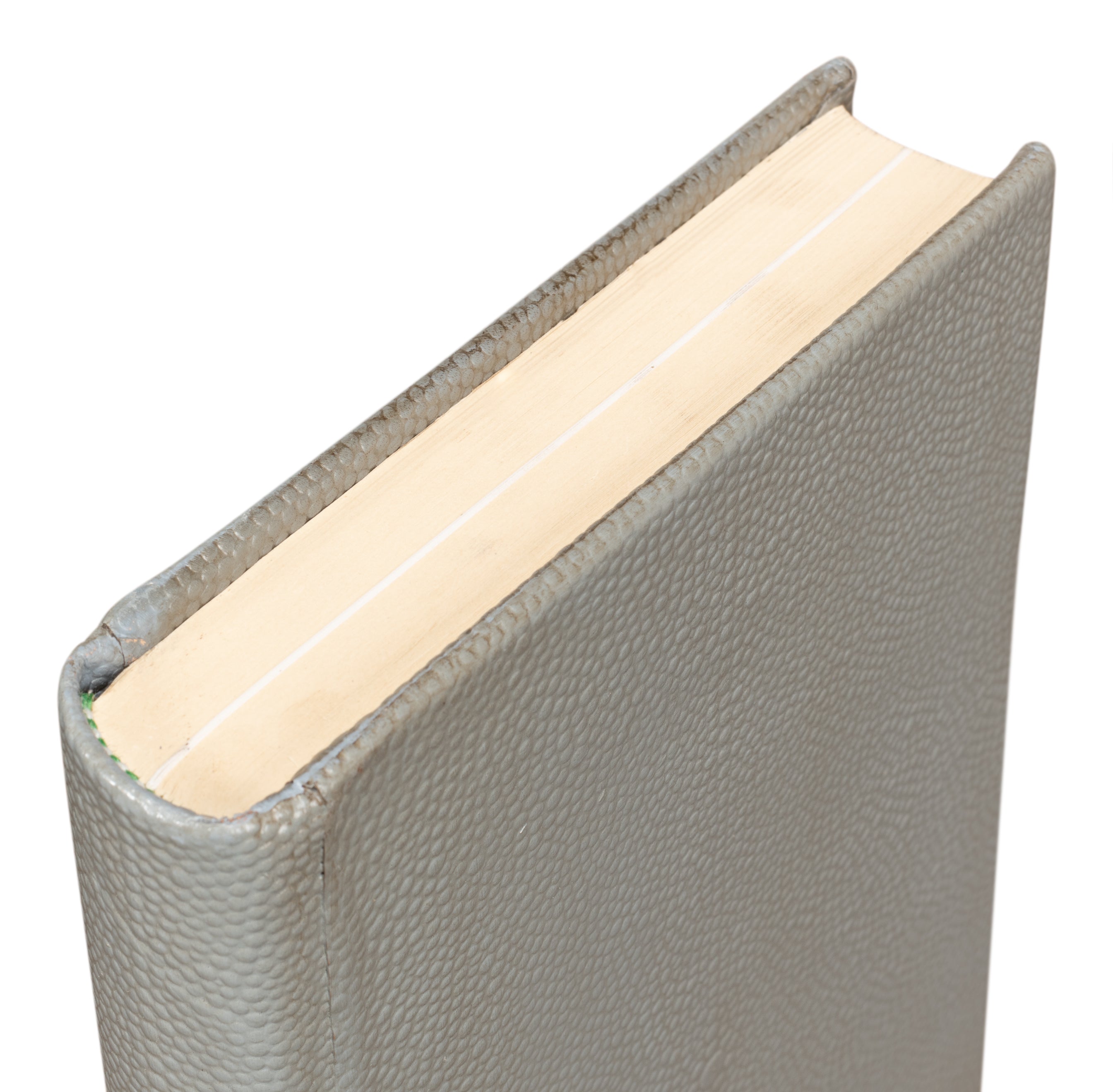 Shagreen Book Set of 12 in Storm Gray, Pebbled Leather - view 9