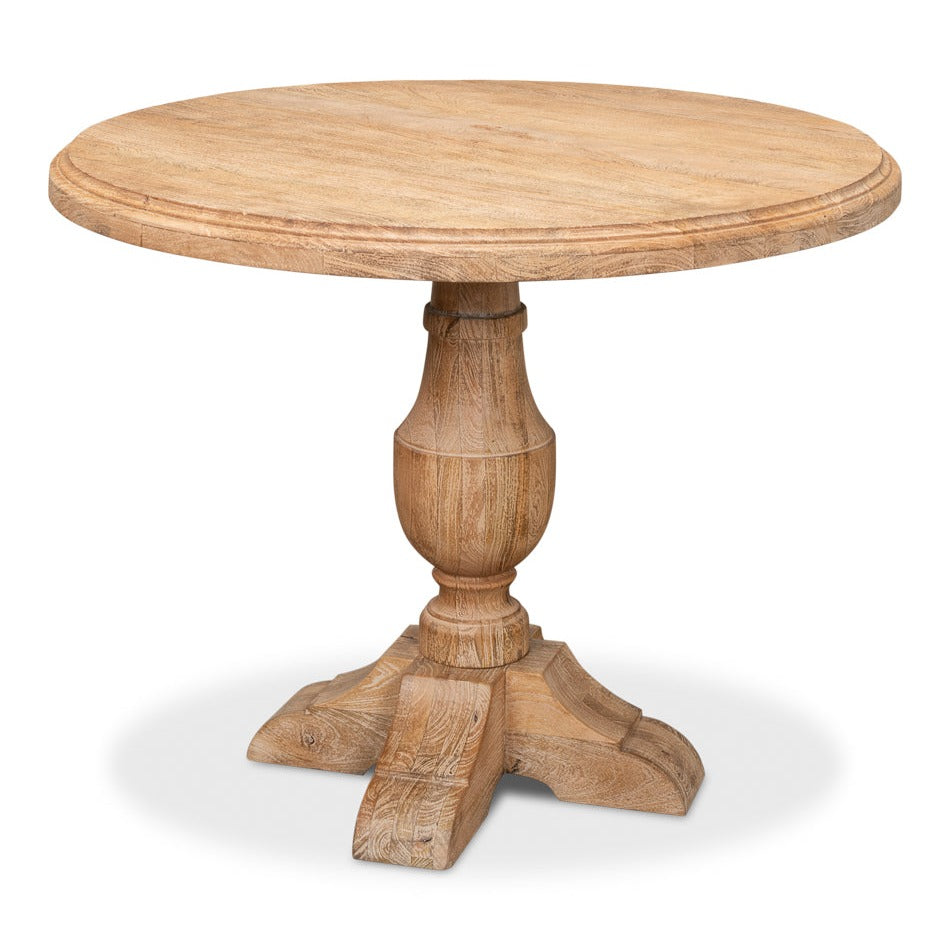 Beige Traditional Wood Dining Table