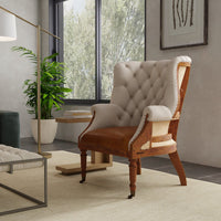 Additional view of Brown Leather Chair