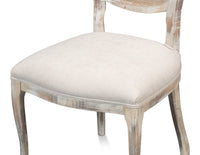 Cane Back Dining Chairs in Gray Oak with Taupe Seats, Sets of 2 - view 6