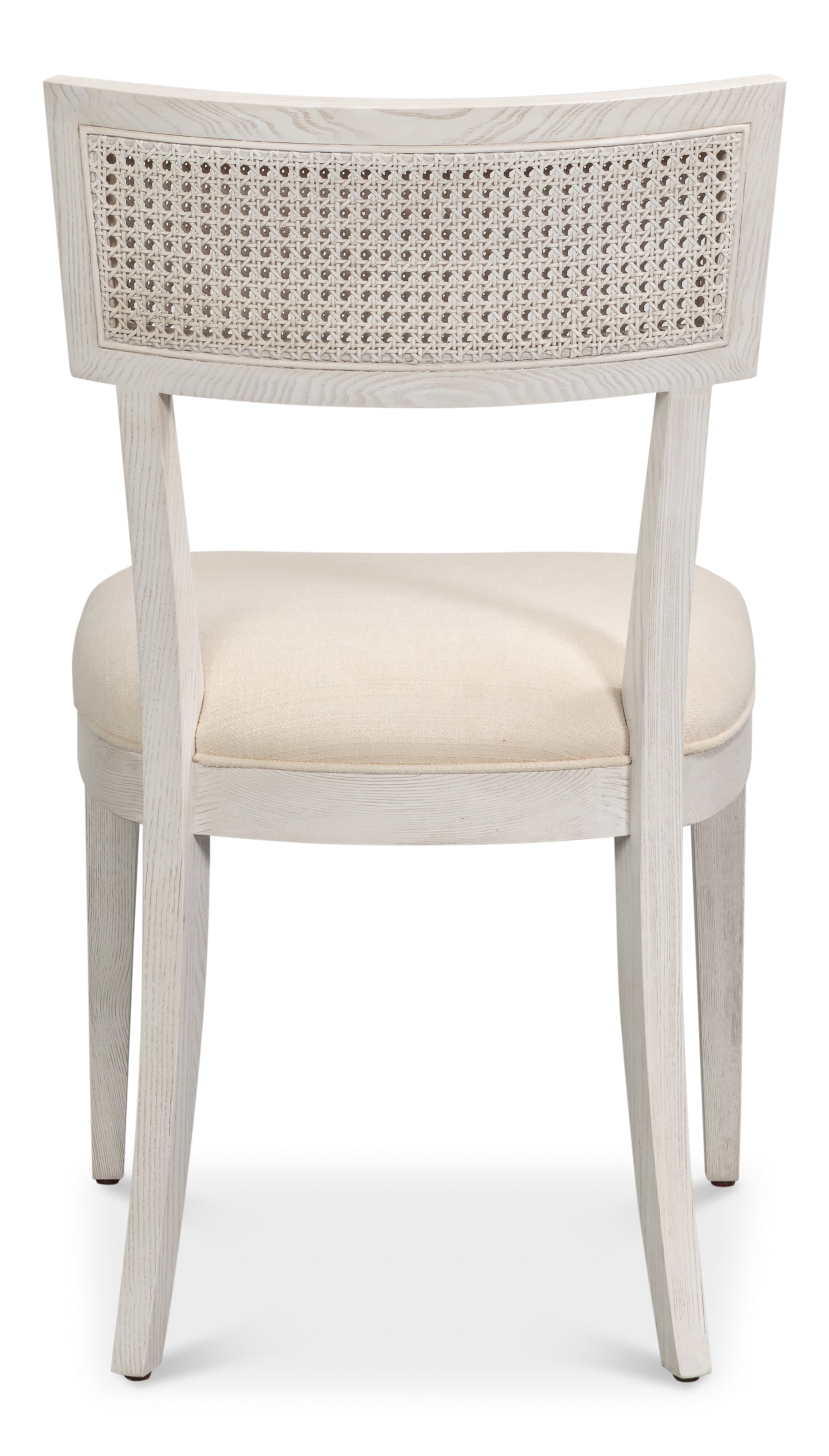 Swedish Klismos Cane Back Dining Chairs in White, Sets of 2 - view 4