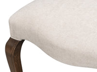 Louis XV Dining Chairs in Cream with Dark Brown Legs, Sets of 2 - view 10