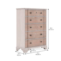 5-Drawer Transitional Chest in Maple