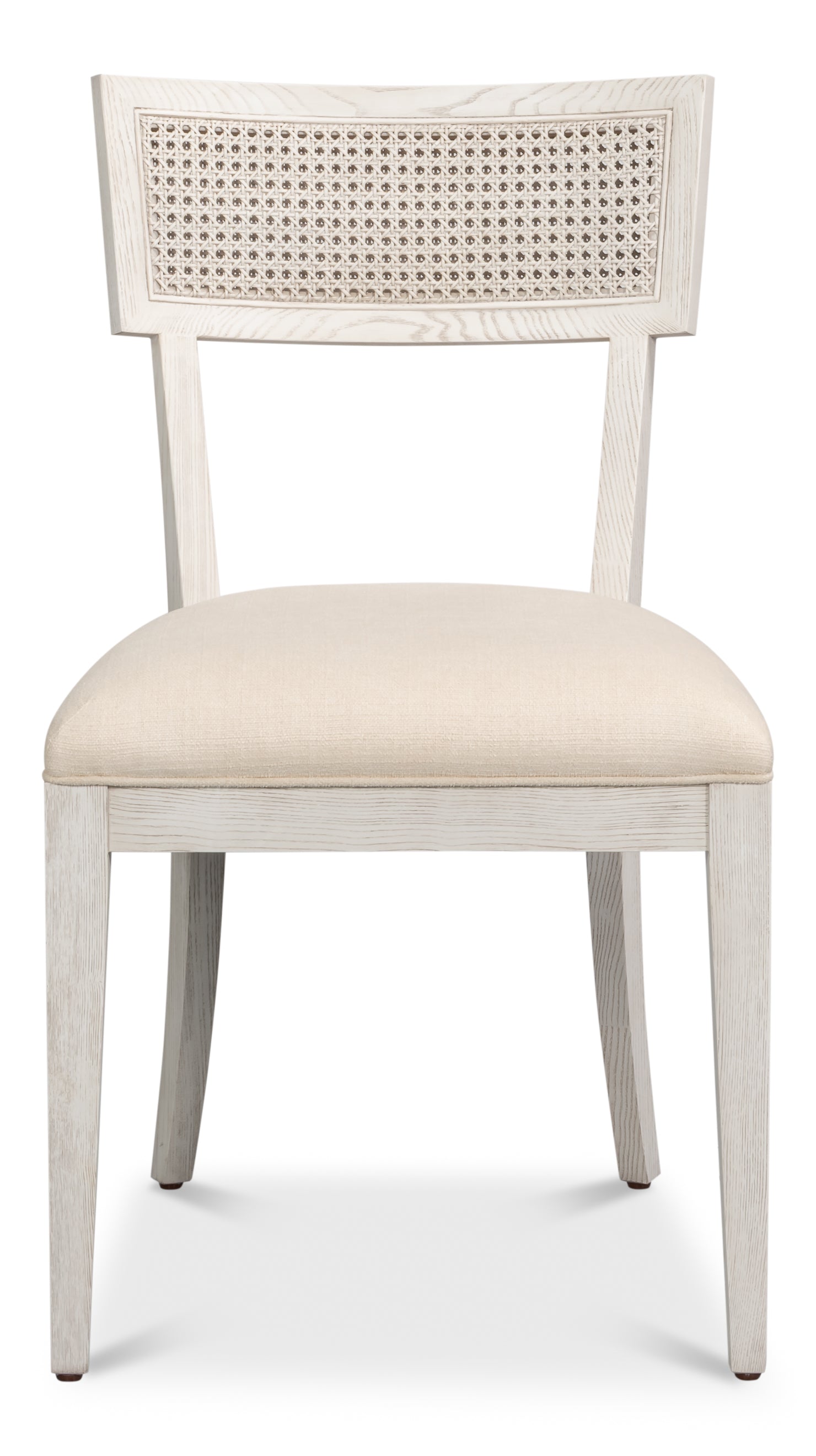 Swedish Klismos Cane Back Dining Chairs in White, Sets of 2 - view 2